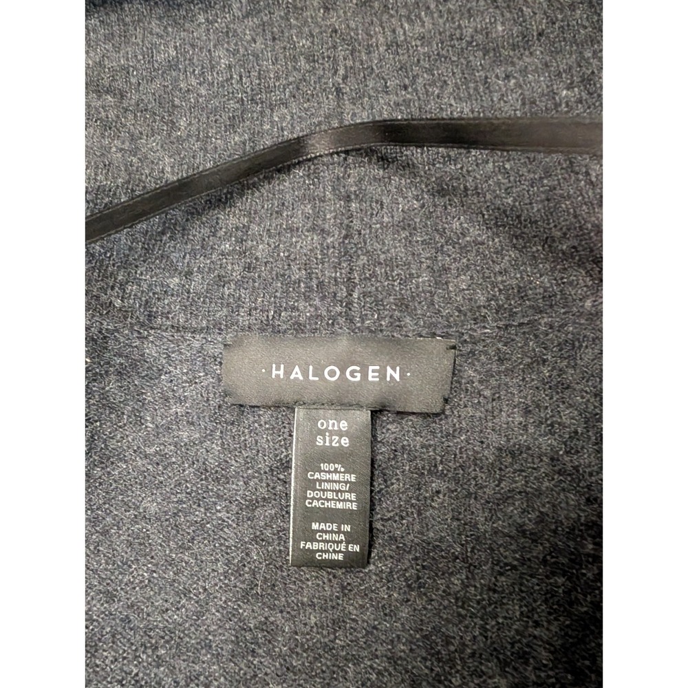Halogen 100% Cashmere Vest Womens One Size Duster Open Cardigan Minimalist - Picture 5 of 6